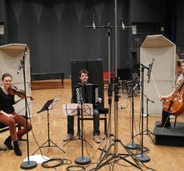 1er enregistrement mondial en trio accordéon, violon, violoncelle