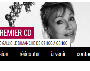 Leur premier CD, sur France Musique